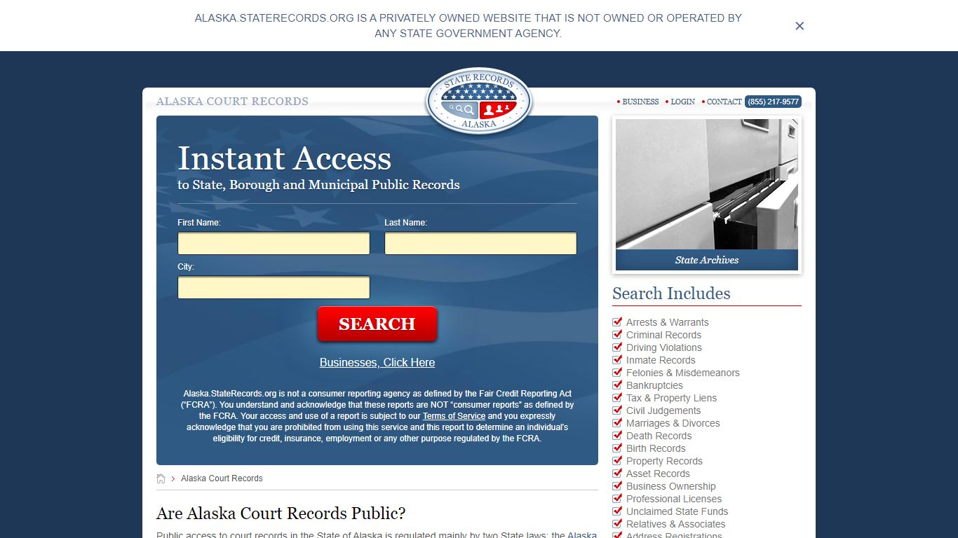 Alaska Court Records | StateRecords.org